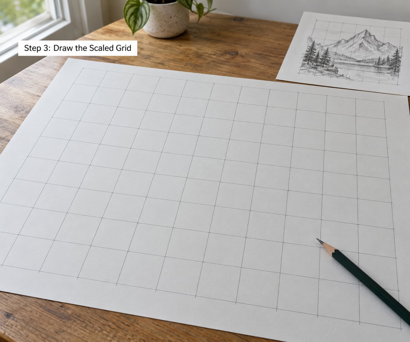 Step 3: Draw the Scaled Grid