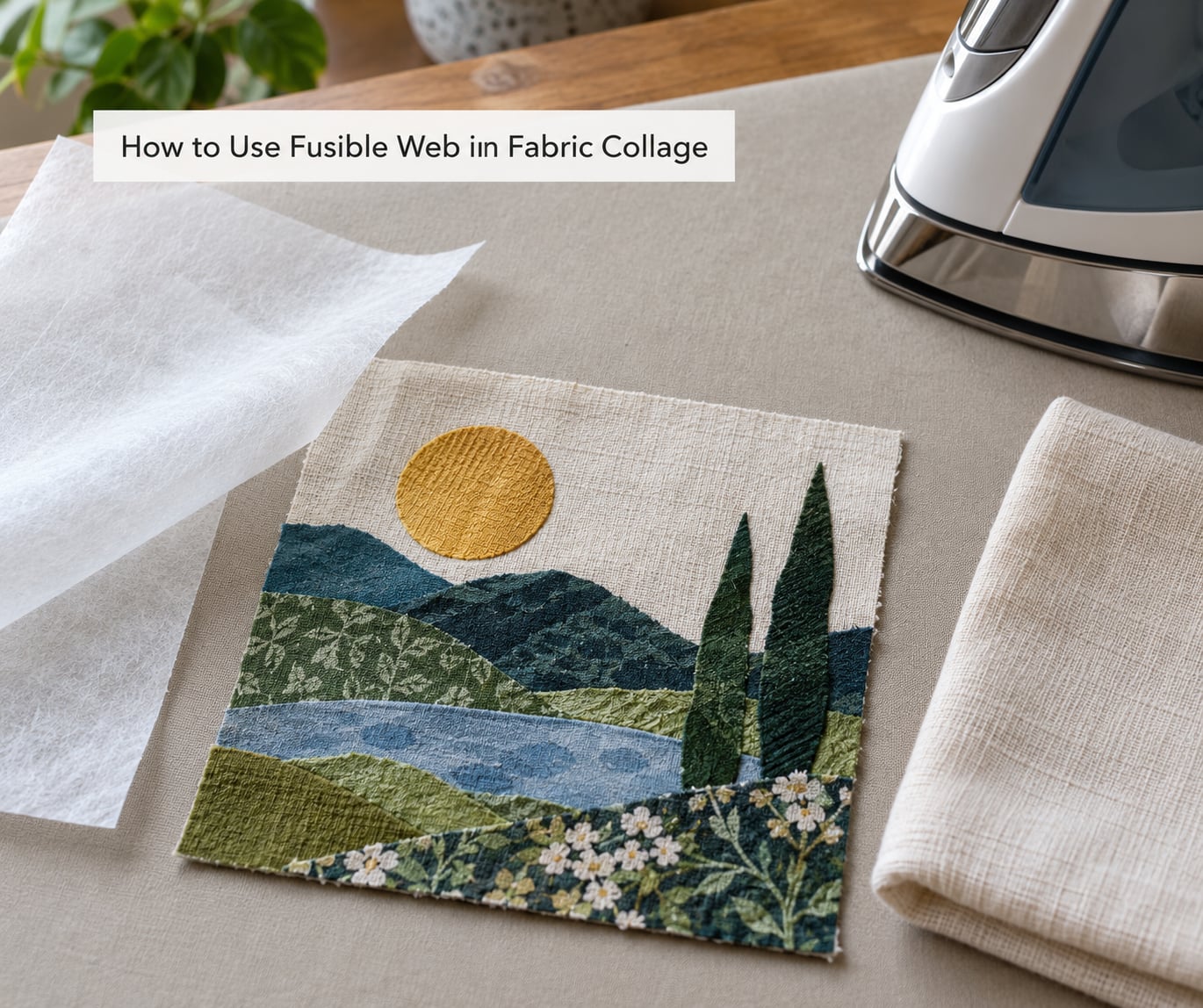 How to Use Fusible Web in Fabric Collage