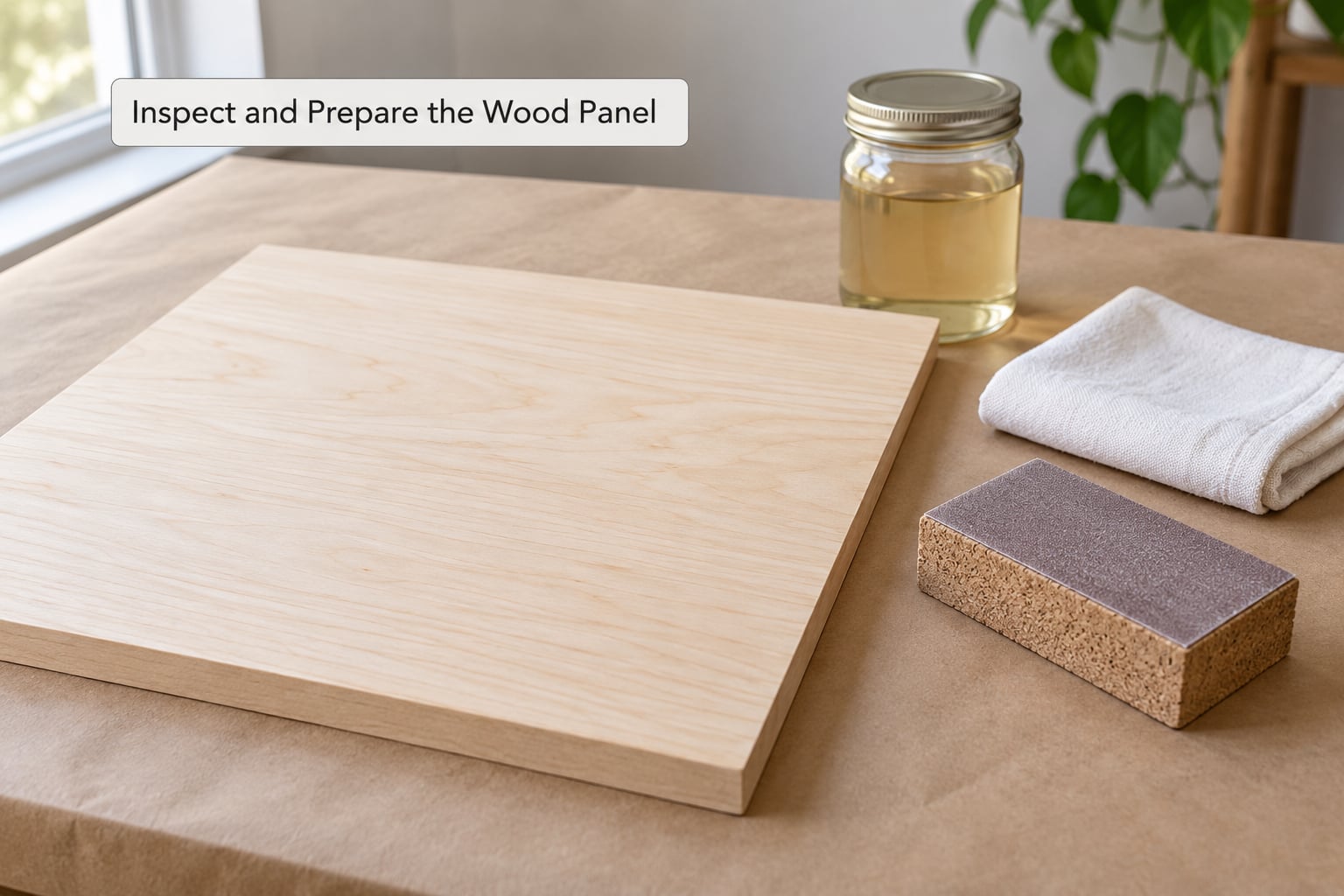 Inspect and Prepare the Wood Panel