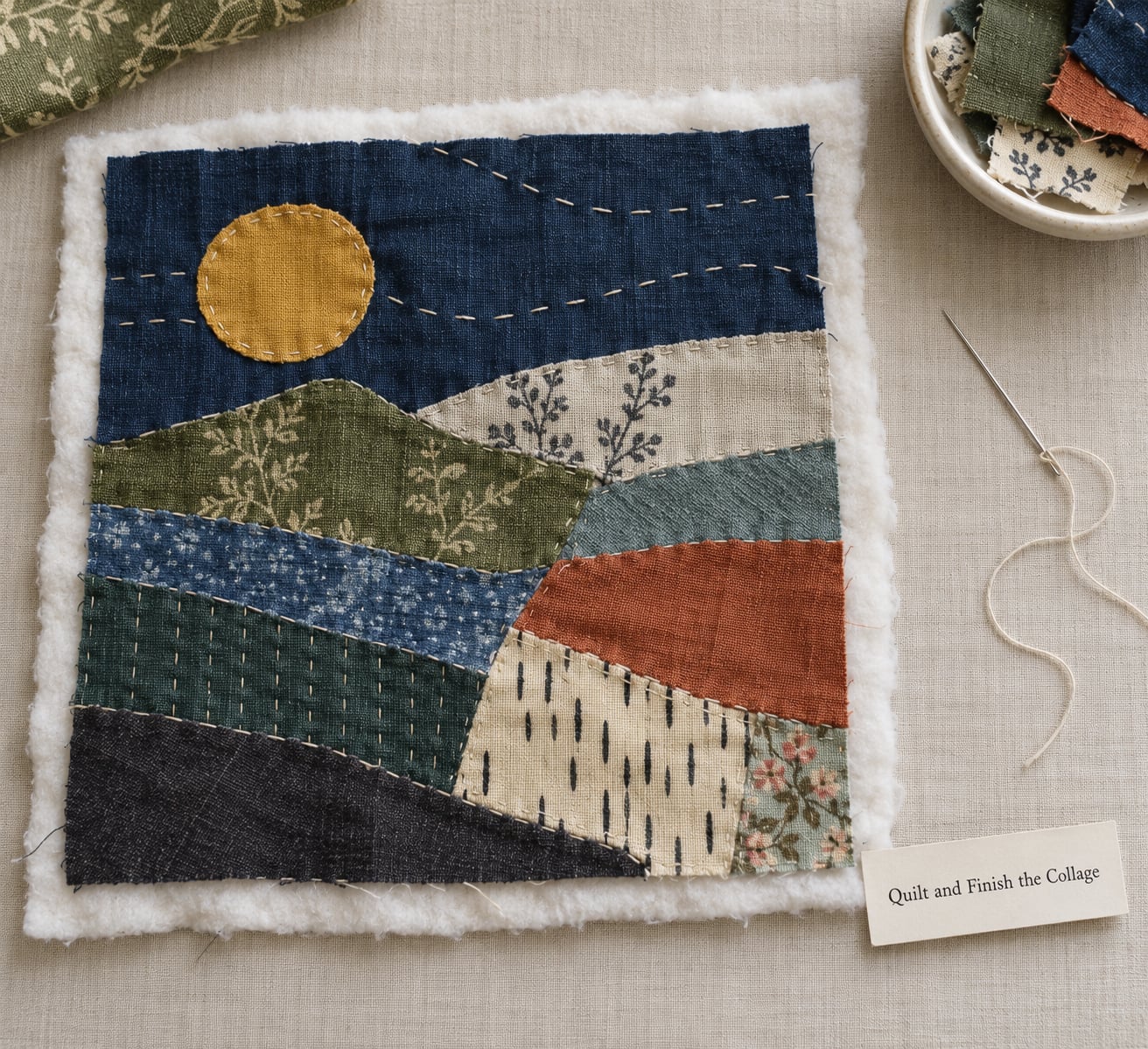 Quilt and Finish the Collage