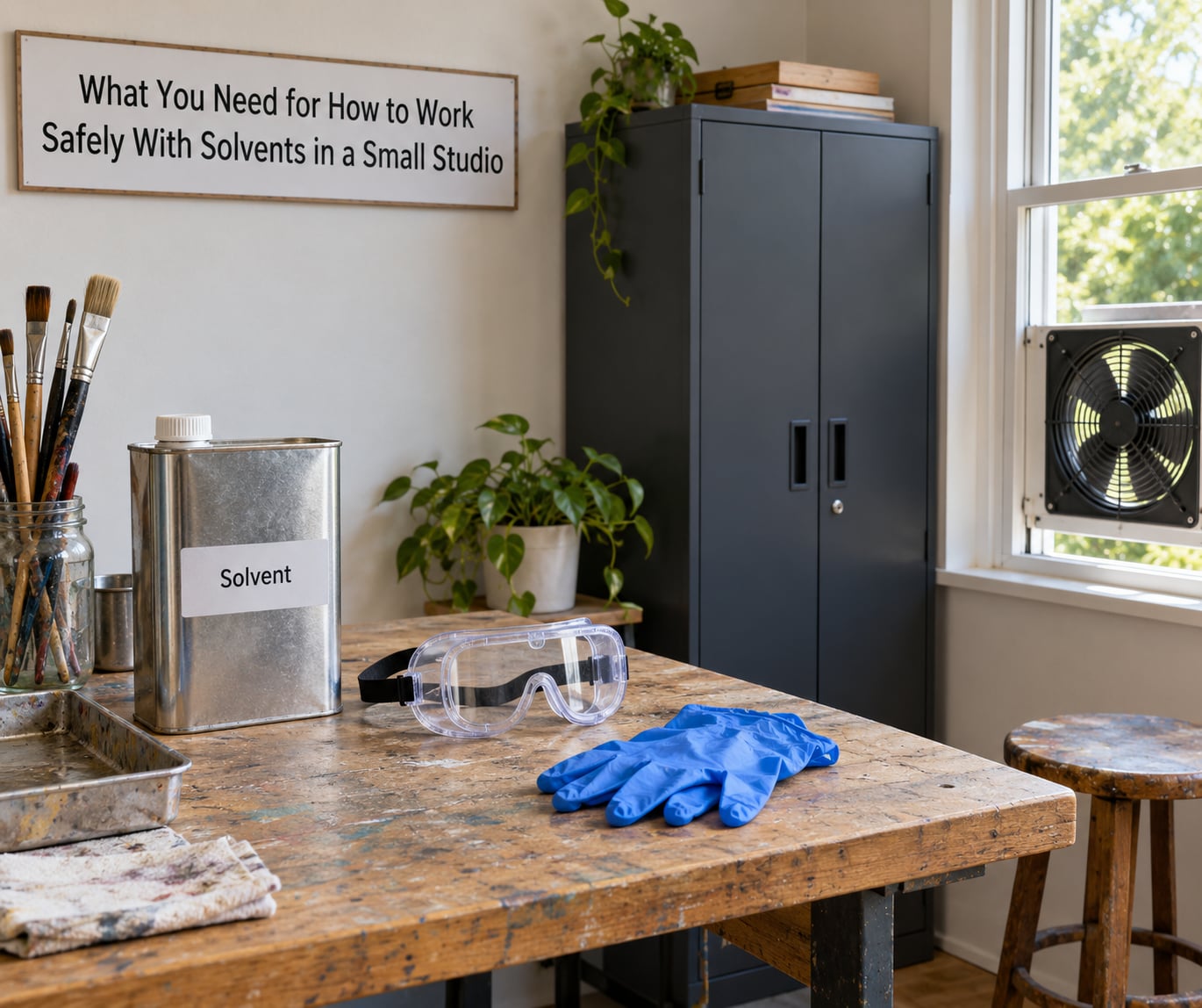 What You Need for How to Work Safely With Solvents in a Small Studio