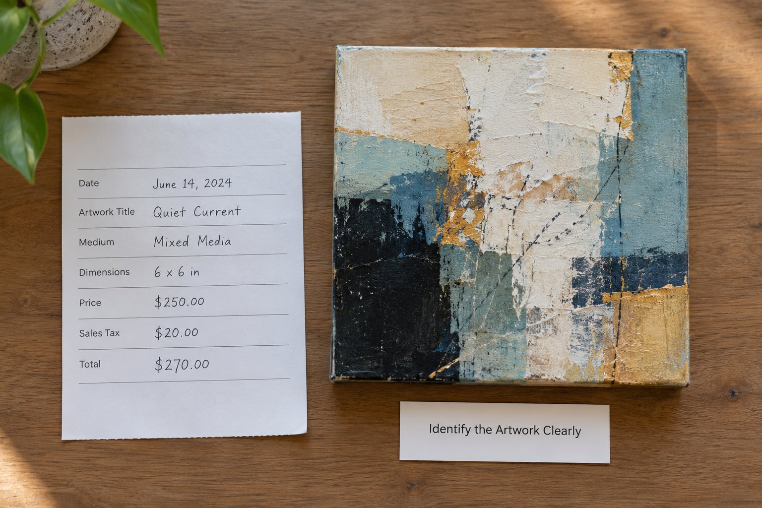 Identify the Artwork Clearly