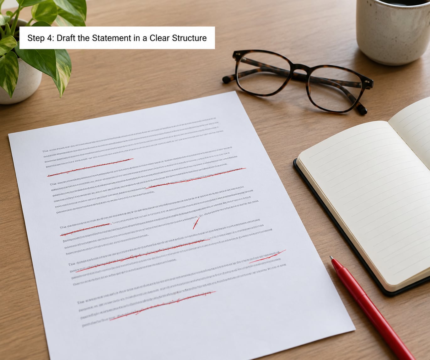 Step 4: Draft the Statement in a Clear Structure