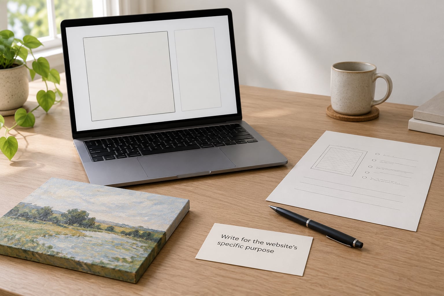 Write for the website's specific purpose