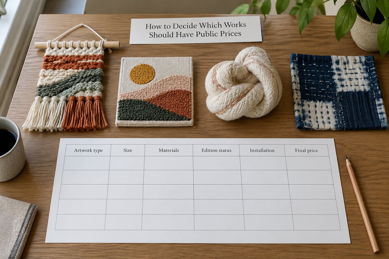 How to Decide Which Works Should Have Public Prices