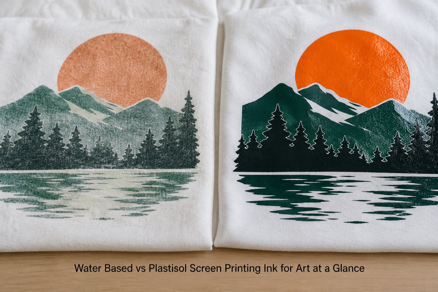 Water Based vs Plastisol Screen Printing Ink for Art at a Glance