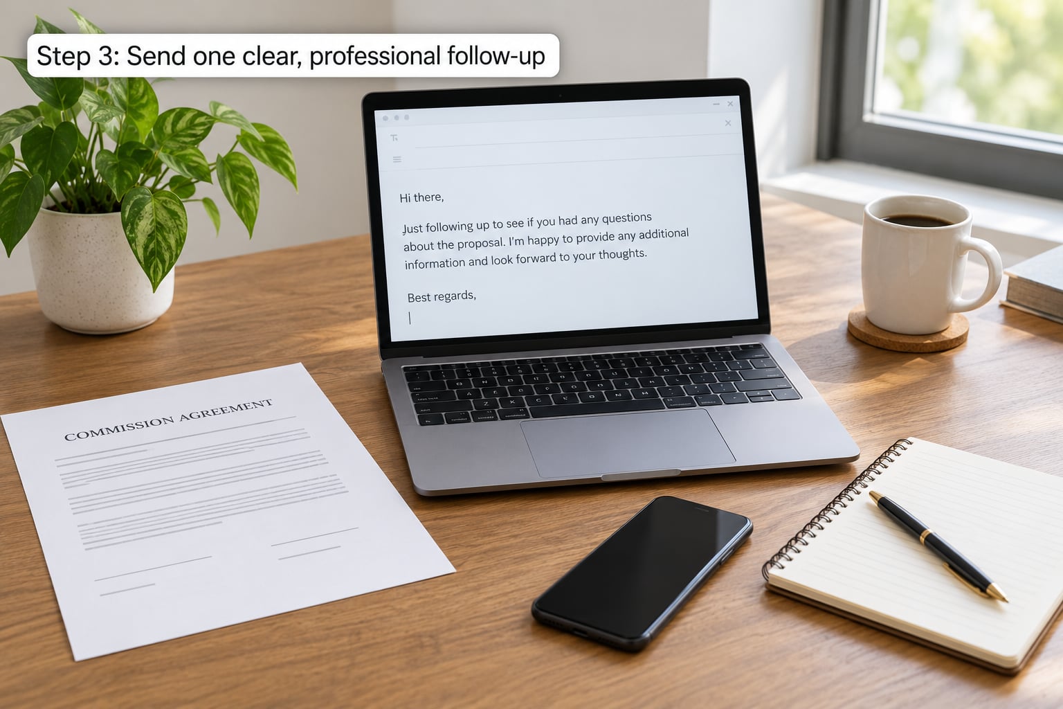 Step 3: Send one clear, professional follow-up
